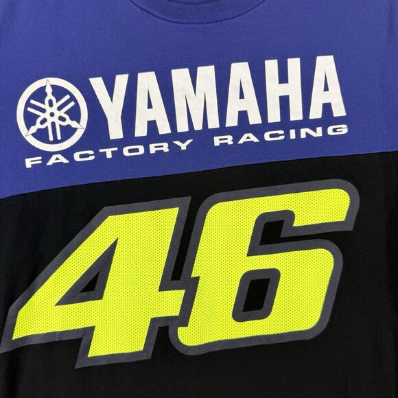 Yamaha Factory Racing Shirt Men’s Medium VR46 46 MotoGP Valentino Rossi Tee - Picture 2 of 10